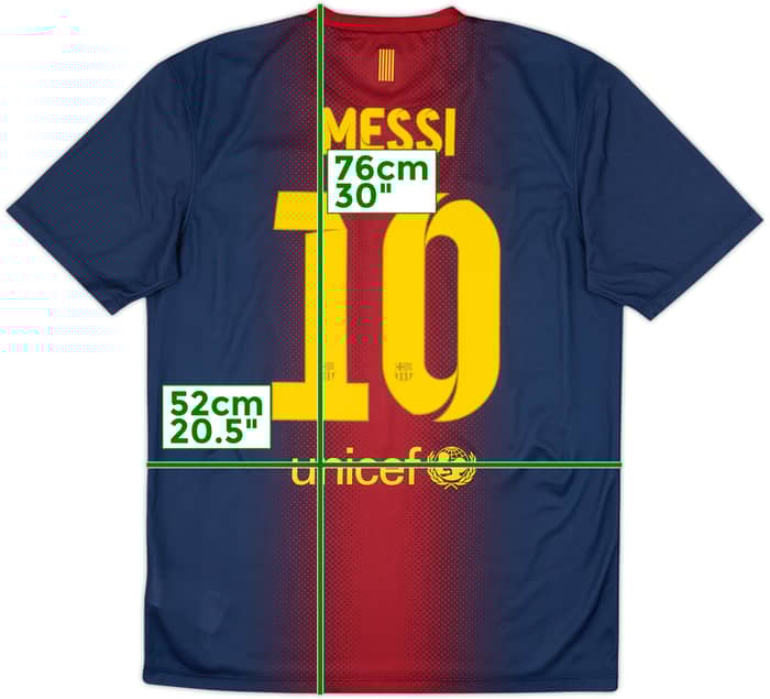 2012-13 Barcelona Basic Home Shirt Messi #10 - 9/10 - (M)