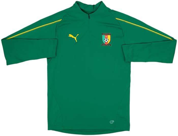 2017-18 Cameroon Puma 1/4 Zip Training Top - 8/10 - (S)