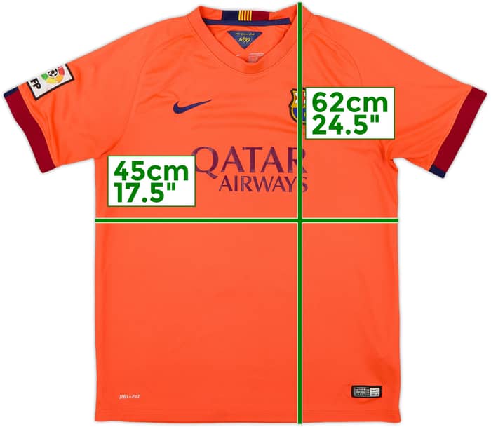 2014-15 Barcelona Away Shirt - 8/10 - (XL.Boys)
