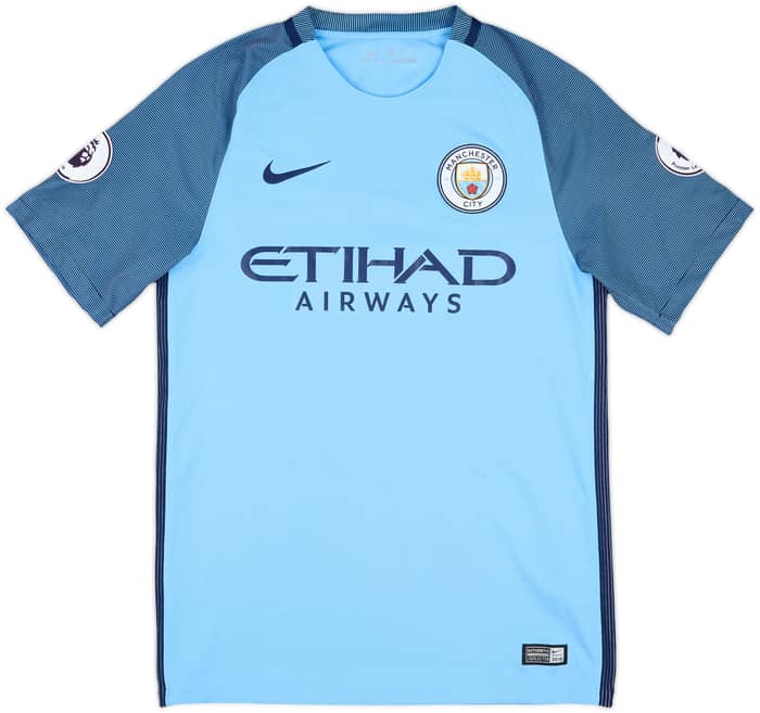 2016-17 Manchester City Home Shirt Iheanacho #72 - 8/10 - (S)