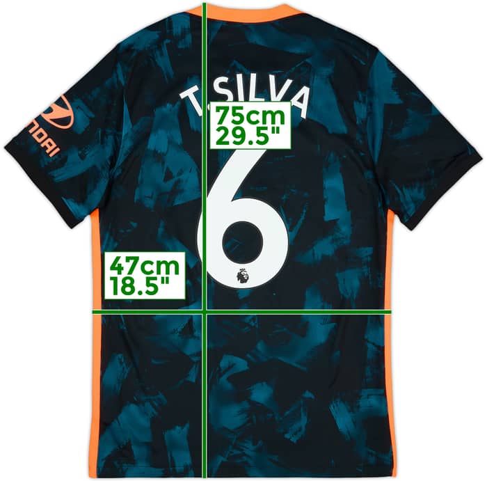 Camiseta de la tercera equipación del Chelsea 2021-22 T.Silva #6 - 10/10 - (M)