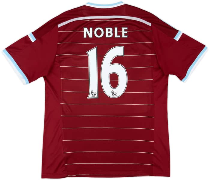 2014-15 West Ham Home Shirt Noble #16 - 10/10 - (XL)