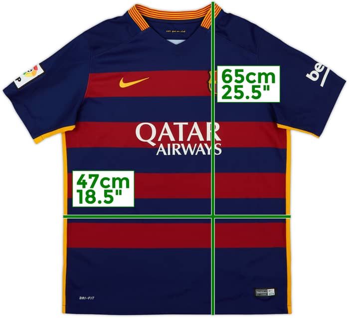 Camiseta de local del Barcelona 2015-16 - 10/10 - (XL.Niños)