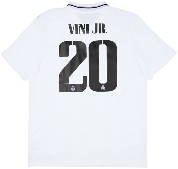 Camiseta de local del Real Madrid 2022-23 ViniJr #20 - 10/10 - (XL)