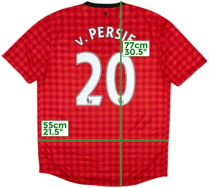2012-13 Manchester United Camiseta Local V.Persie #20 - 6/10 - (L)