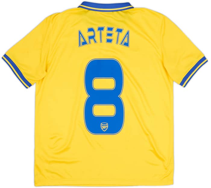 2013-14 Arsenal Away Shirt Arteta #8 - 8/10 - (XL.Boys)