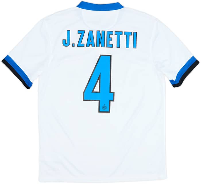 2013-14 Inter Milan Away Shirt J.Zanetti #4 - 8/10 - (L)