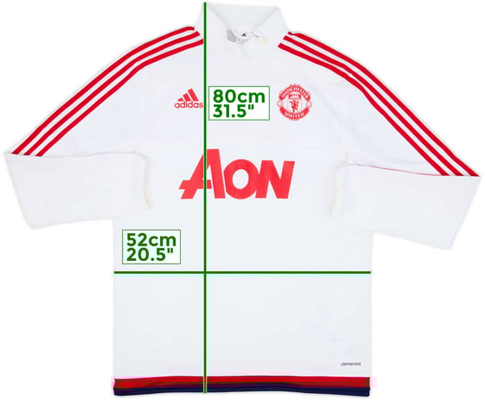 2015-16 Manchester United adidas Track Jacket - 8/10 - (M)