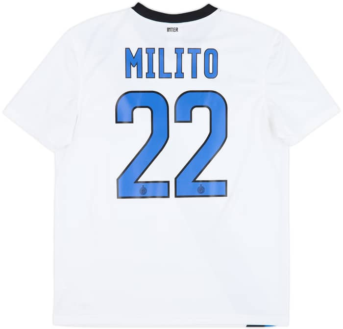 2011-12 Inter Milan Basic Away Shirt Milito #22 - 7/10 - (L)