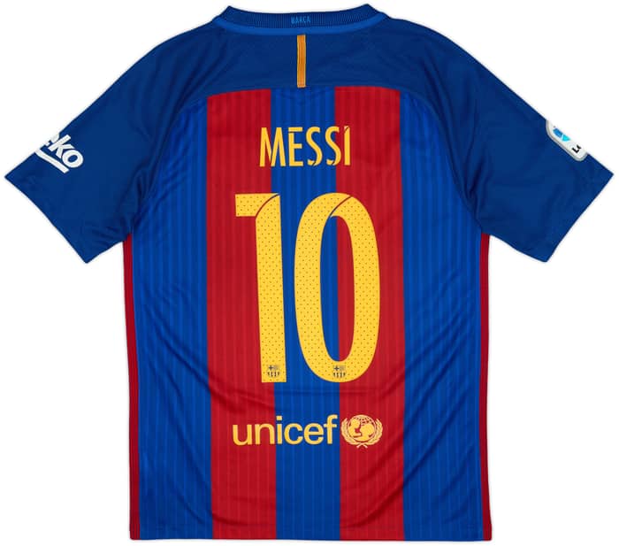 2016-17 Barcelona Home Shirt Messi #10 - 8/10 - (S)