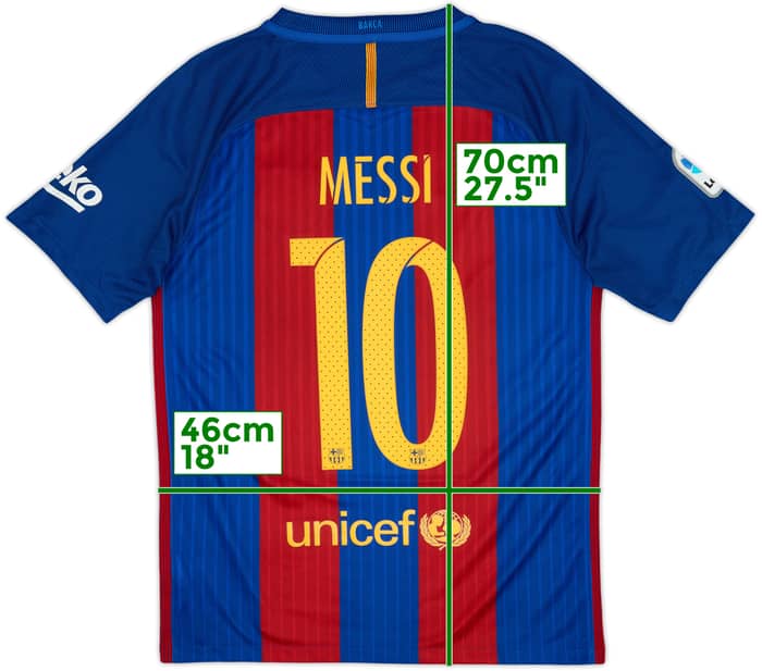 2016-17 Barcelona Home Shirt Messi #10 - 8/10 - (S)