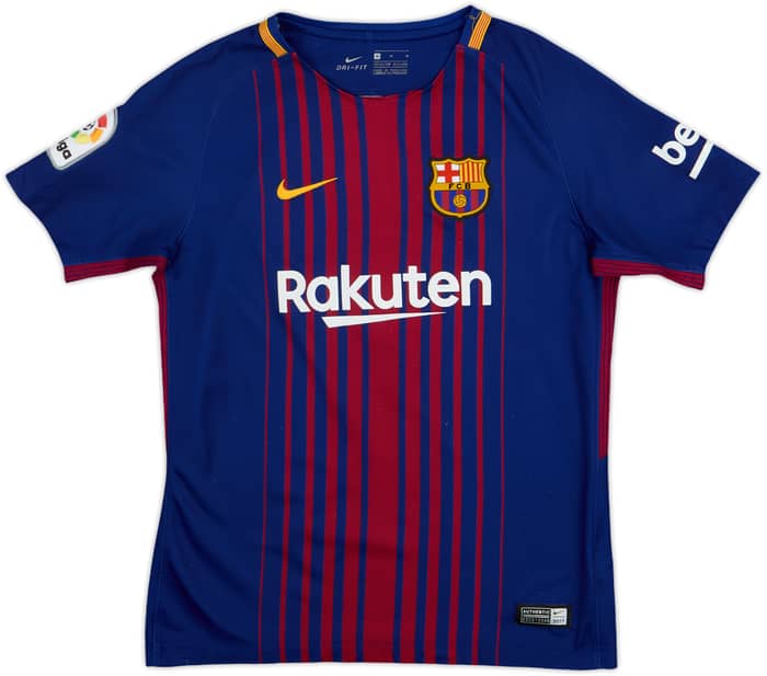 2017-18 Barcelona Home Shirt - 6/10 - (M.Boys)