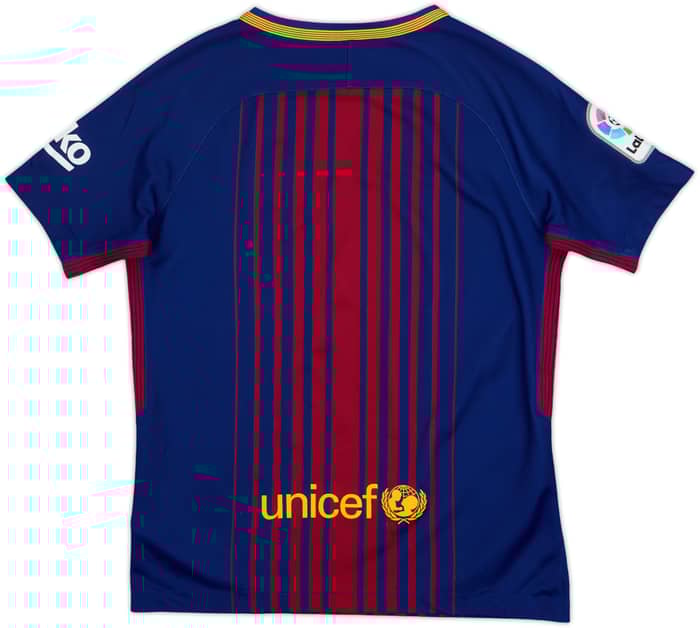 2017-18 Barcelona Home Shirt - 6/10 - (M.Boys)