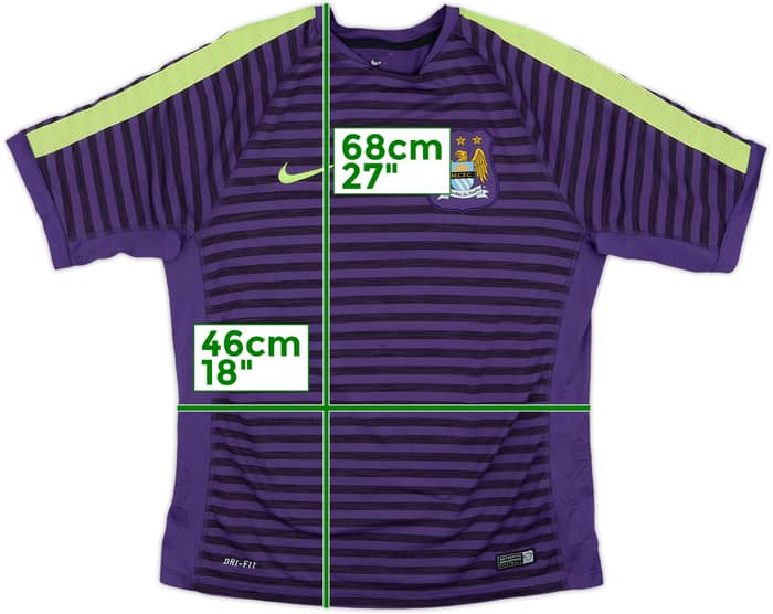 2014-15 Manchester City Nike Training Shirt - 7/10 - (M)