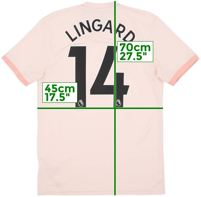 2018-19 Manchester United Away Shirt Lingard #14 - 5/10 - (S)