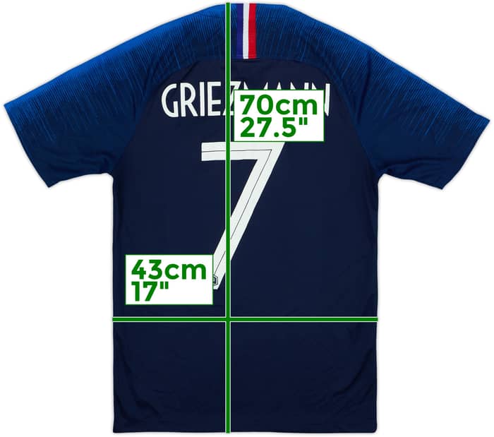 2018 France Home Shirt Griezmann #7 - 6/10 - (S)