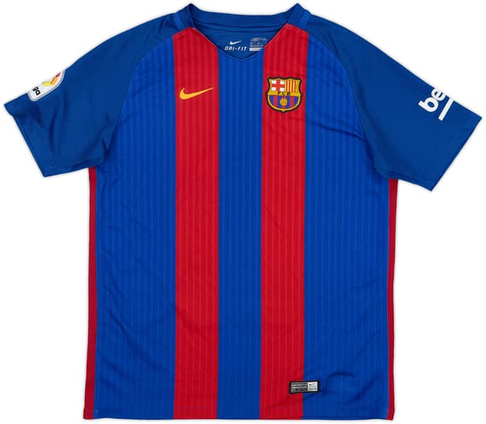 2016-17 Barcelona Home Shirt - 7/10 - (XL.Boys)