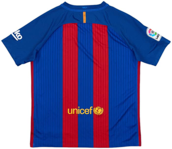 2016-17 Barcelona Home Shirt - 7/10 - (XL.Boys)