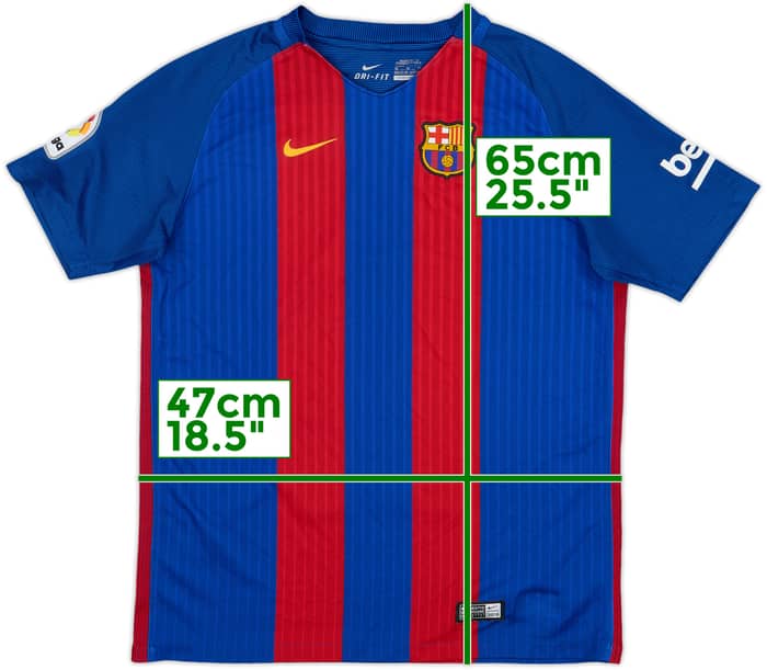 2016-17 Barcelona Home Shirt - 7/10 - (XL.Boys)