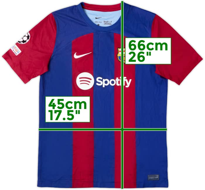 2023-24 Barcelona Home Shirt - 8/10 - (XL.Boys)