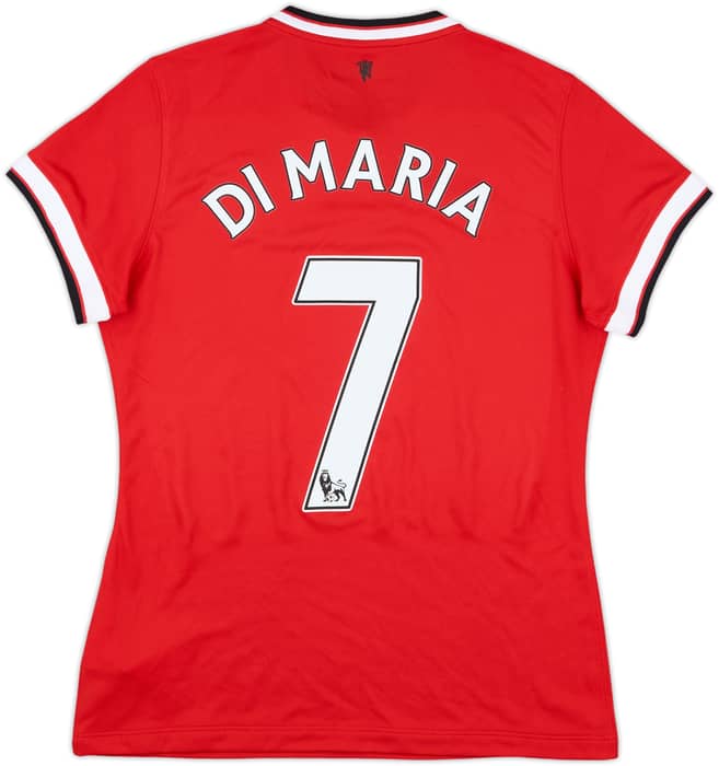 2014-15 Manchester United Home Shirt Di Maria #7 - 9/10 - (Women's M)