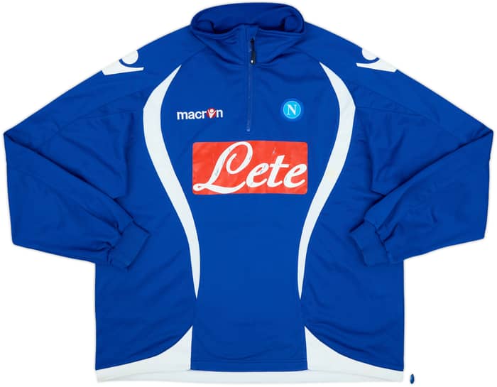 2009-10 Napoli Macron 1/4 Zip Drill Top - 4/10 - (XXL)