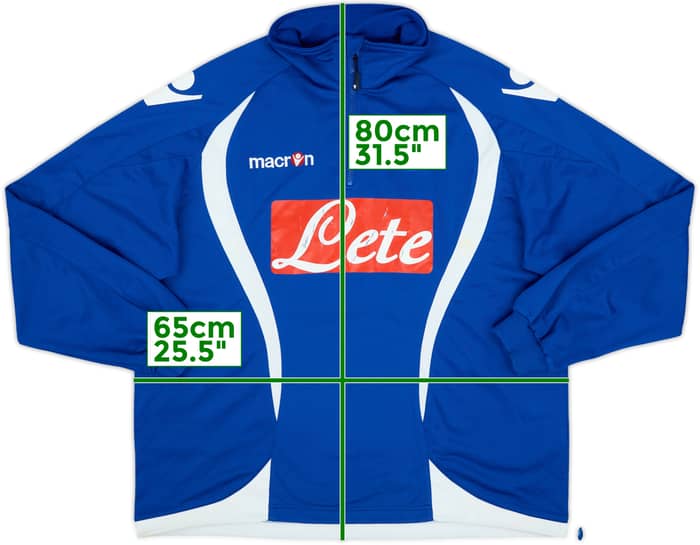 2009-10 Napoli Macron 1/4 Zip Drill Top - 4/10 - (XXL)