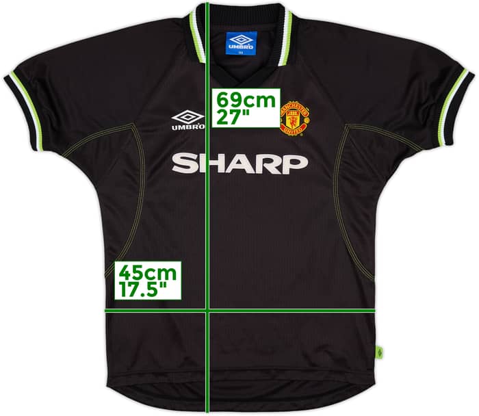 1998-99 Manchester United Third Shirt - 8/10 - (L.Boys)