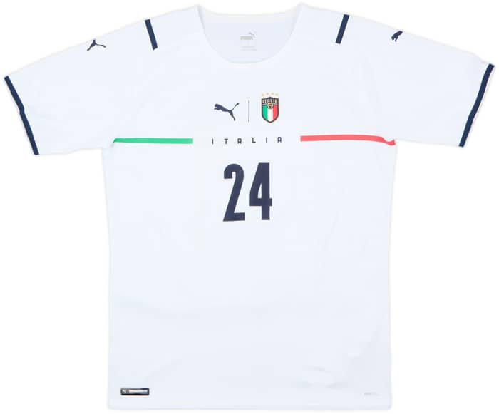 2021 Italy Player Issue Away Shirt #24 - 7/10 - (L)