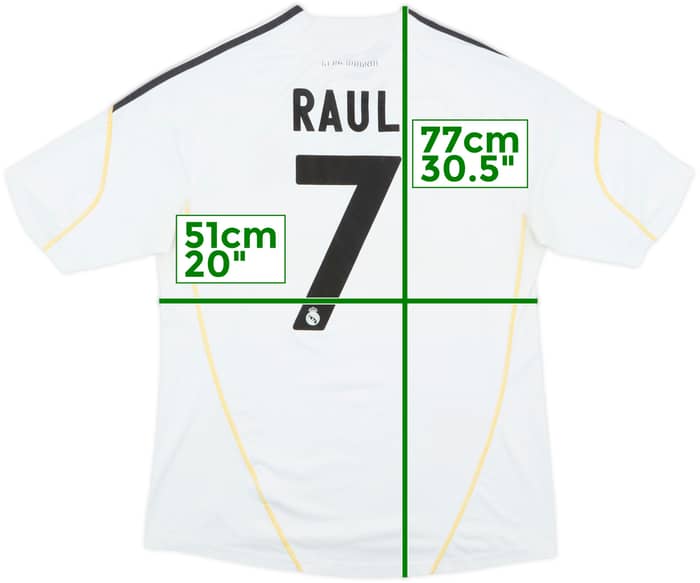 2009-10 Real Madrid Home Shirt Raul #7 - 6/10 - (L)