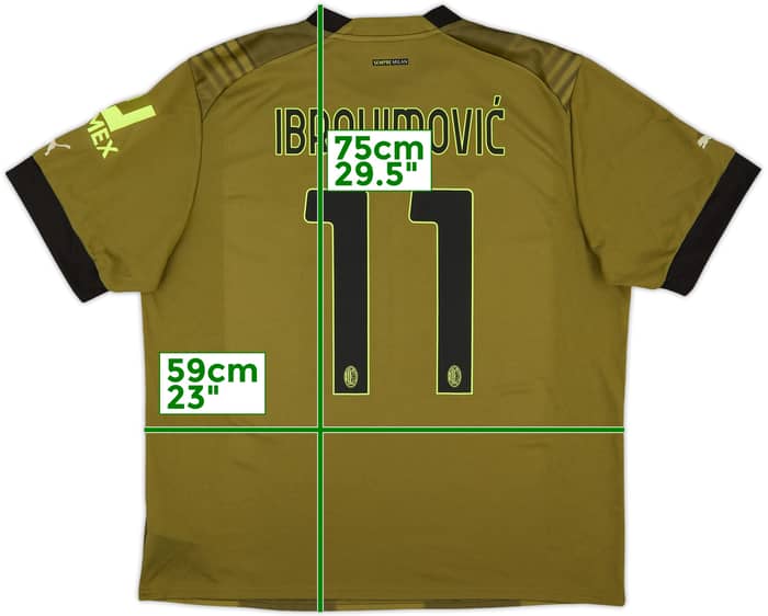 2022-23 AC Milan Third Shirt Ibrahimovic #11 - 10/10 - (XL)