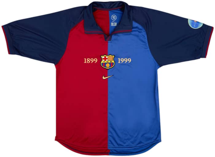 2004-05 Barcelona Nike Retro 1999-00 Shirt Ronaldinho #10 - 7/10 - (S)