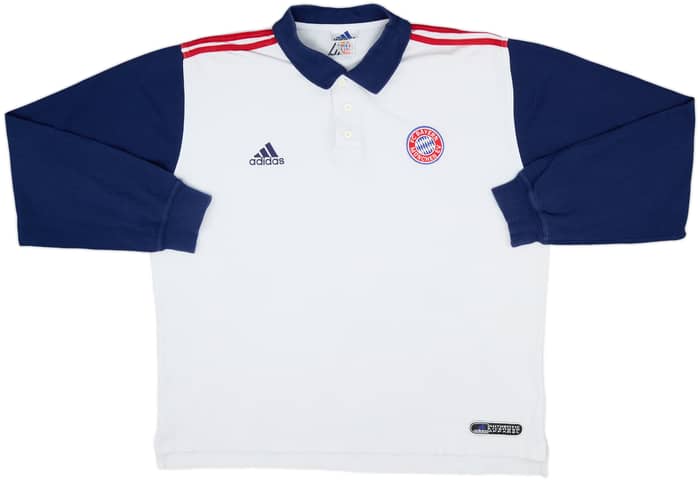 1999-00 Bayern Munich adidas Polo L/S Shirt - 6/10 - (XXL)