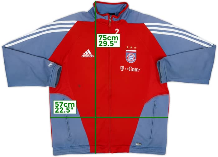 2005-06 Bayern Munich Player Issue adidas Track Jacket #2 (Sagnol) - 8/10 - (M/L)