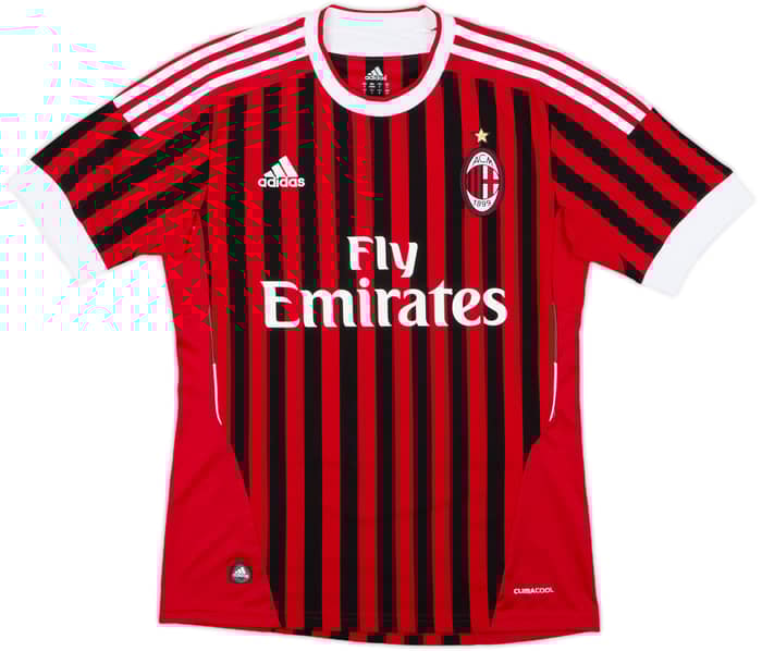 2011-12 AC Milan Home Shirt Ibrahimovic #11 - 9/10 - (S)