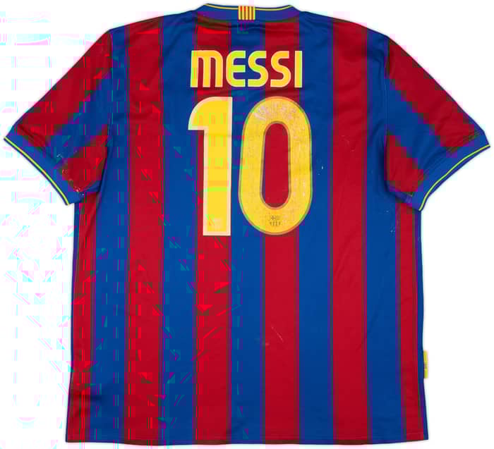 2009-10 Barcelona Home Shirt Messi #10 - 5/10 - (XL)