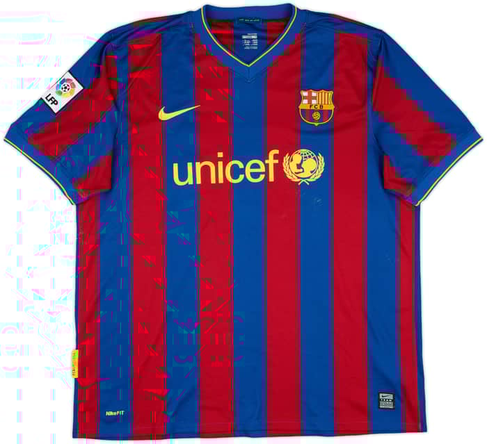 2009-10 Barcelona Home Shirt Messi #10 - 5/10 - (XL)