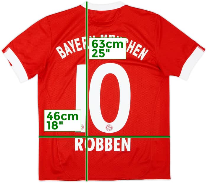2009-10 Bayern Munich Home Shirt Robben #10 - 7/10 - (L.Boys)
