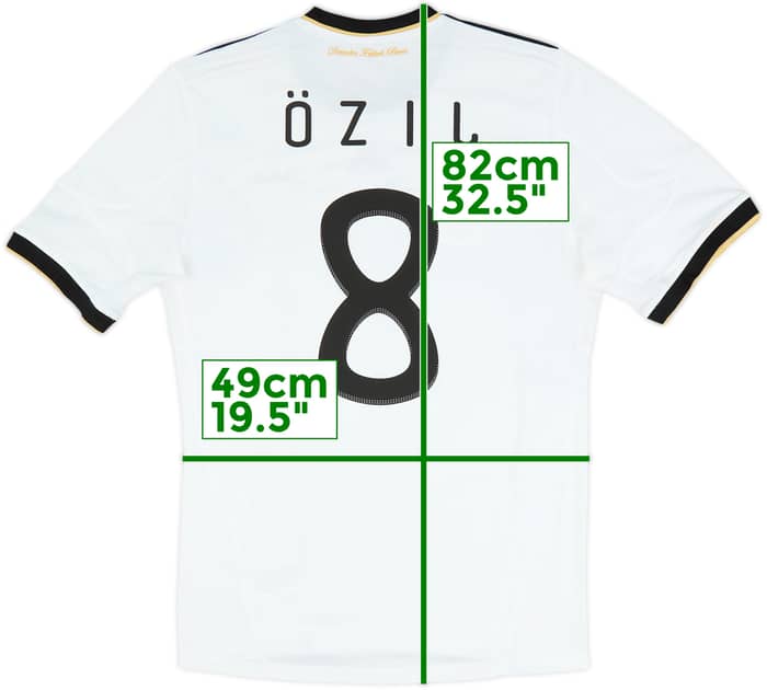 2010-11 Germany Home Shirt Ozil #8 - 6/10 - (M)
