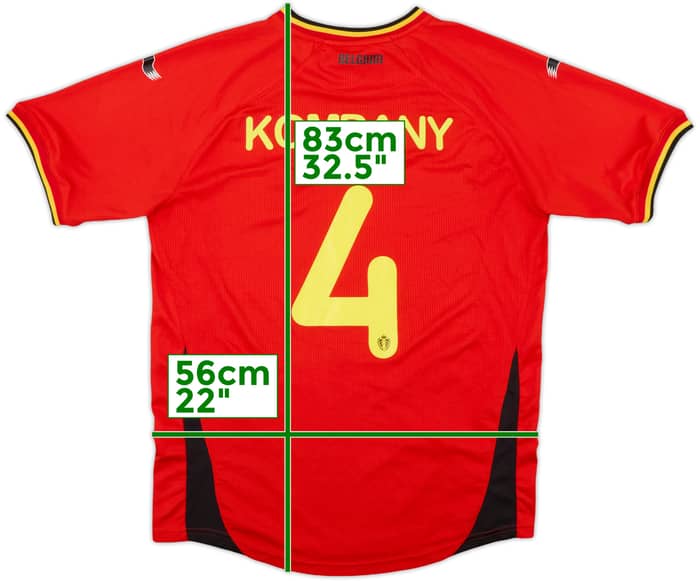 2014-15 Belgium Home Shirt Kompany #4 - 9/10 - (3XL)