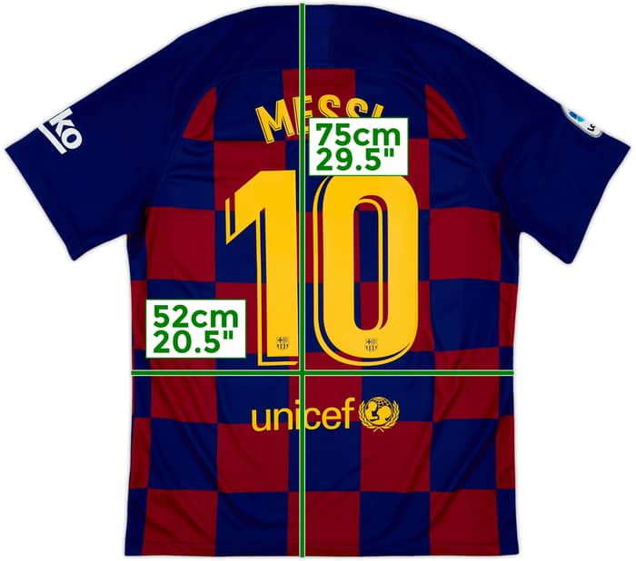 2019-20 Barcelona Home Shirt Messi #10 - 10/10 - (L)