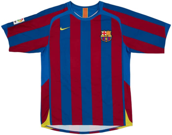 2005-06 Barcelona Home Shirt Malin #12 - 9/10 - (M)