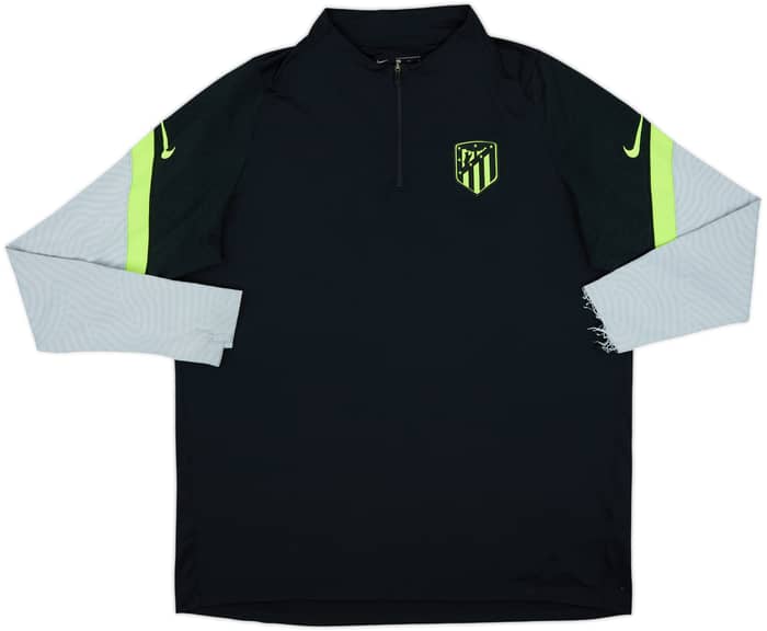 2020-21 Atletico Madrid Nike 1/4 Zip Drill Top - 8/10 - (XL)