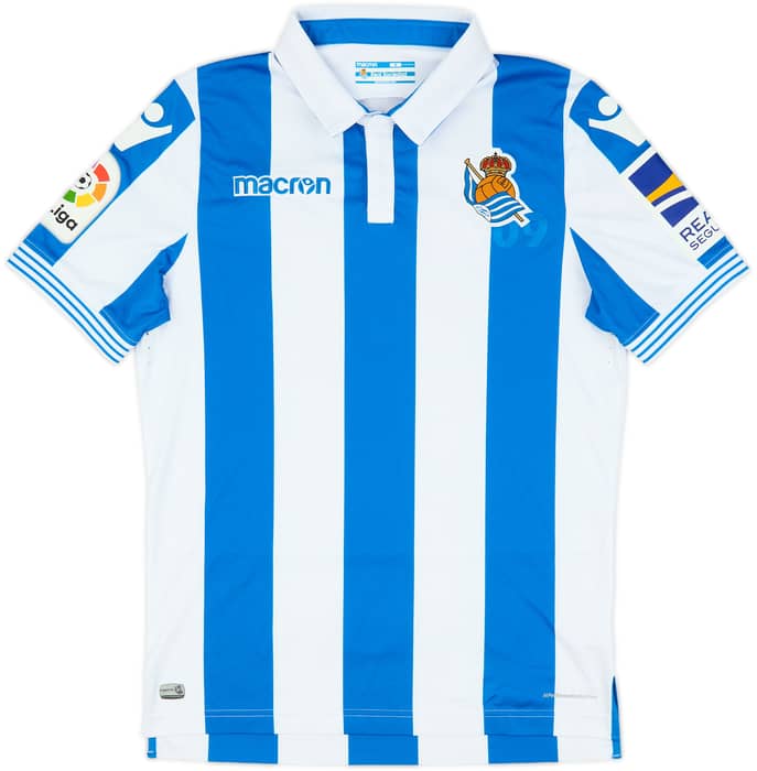 2018-19 Real Sociedad Home Shirt - 8/10 - (M)
