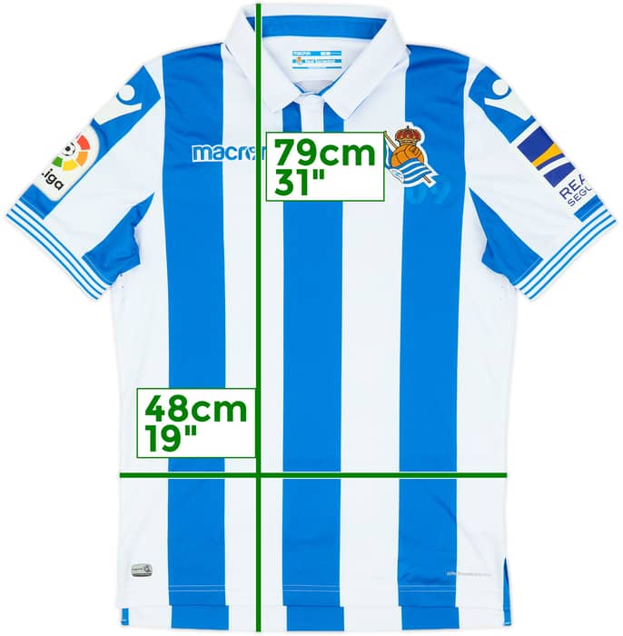 2018-19 Real Sociedad Home Shirt - 8/10 - (M)