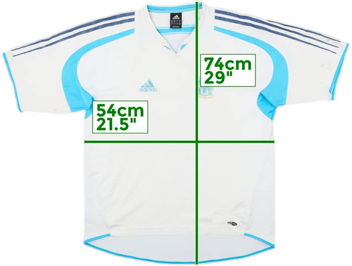 2004-05 Olympique Marseille adidas Training Shirt - 4/10 - (M/L)