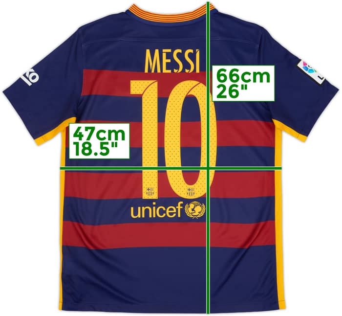 2015-16 Barcelona Camiseta de local Messi #10 - 8/10 - (XL.Boys)