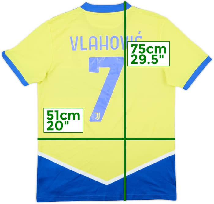 2021-22 Juventus Third Shirt Vlahovic #7 - 8/10 - (M)