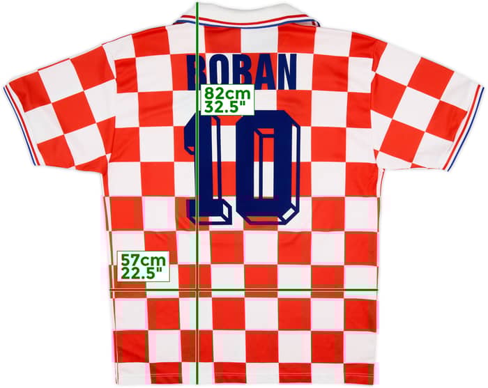 Camiseta de local de Croacia 1996-98 Boban #10 - 9/10 - (XL)