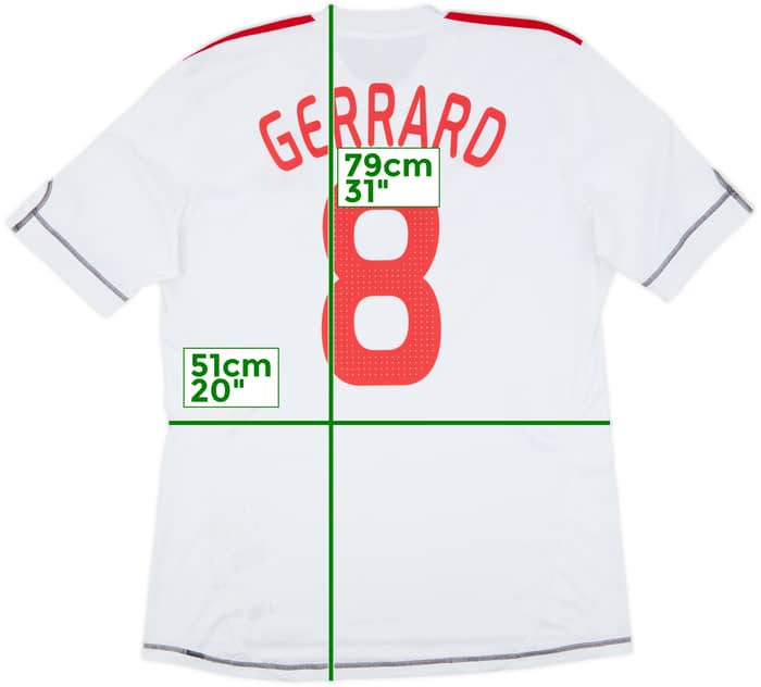 2009-10 Liverpool Third Shirt Gerrard #8 - 7/10 - (L)
